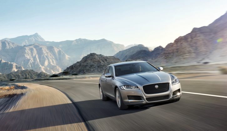 We're excited about the new Jaguar XF, seen here in Prestige trim, priced from £32,300