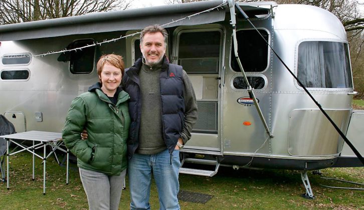 This 2007 Airstream 684 is a comfy home for Tracey and Pete – they say their stove-top espresso pot is an essential luxury
