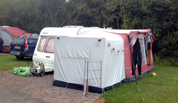 The second Roberts family caravan, this Lunar, provides excellent space for their party of two adults, two kids and two dogs