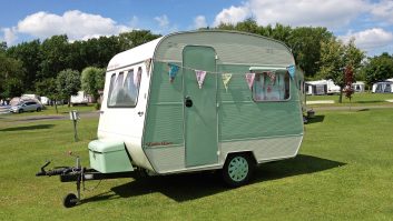 Repainted and back on the road, this vintage CI has been christened Lottie Lace