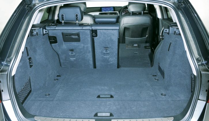 The BMW's boot is a good size for caravan holidays, but space is compromised by the wheelarches
