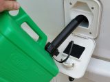 The petrol can's spout meant no more damp trousers – but what's your solution, how do you fill your caravan's toilet flush header tank?