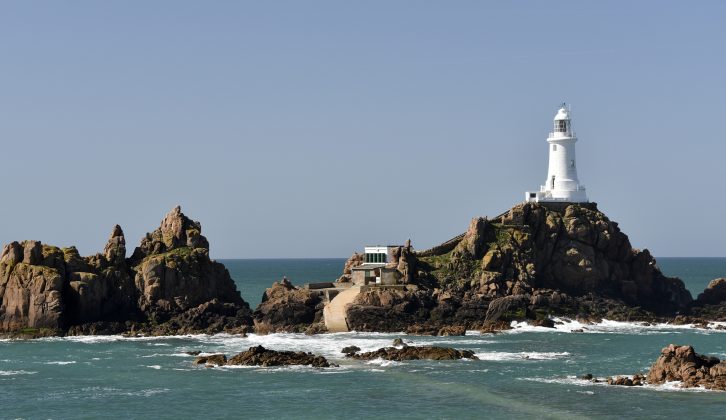 Visit Corbiere Lighthouse by walking across the causeway at low tide