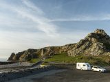 Drive north to St Ouen along the west coast of Jersey and you'll be able to relax and appreciate the straight road, five-mile sandy beach and free car parks on the way to one of the campsites in Jersey