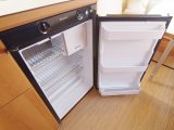 The Eriba's 70-litre Dometic fridge has a freezer box