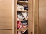 The Rhine's wardrobe has lots of shelving for organising the whole family’s clothing