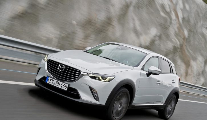 The new Mazda CX-3 is priced from £17,595 and goes on sale in June