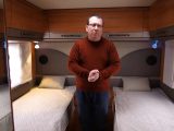 See the large fixed single beds and innovative washroom of the smallest Hymer sold in the UK in our TV show
