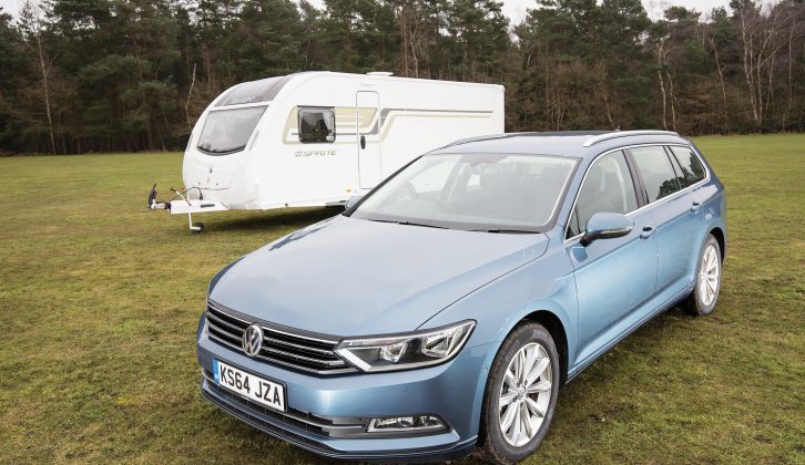 We put the new £28,265 VW Passat Estate through its paces in a wet and windy tow car test