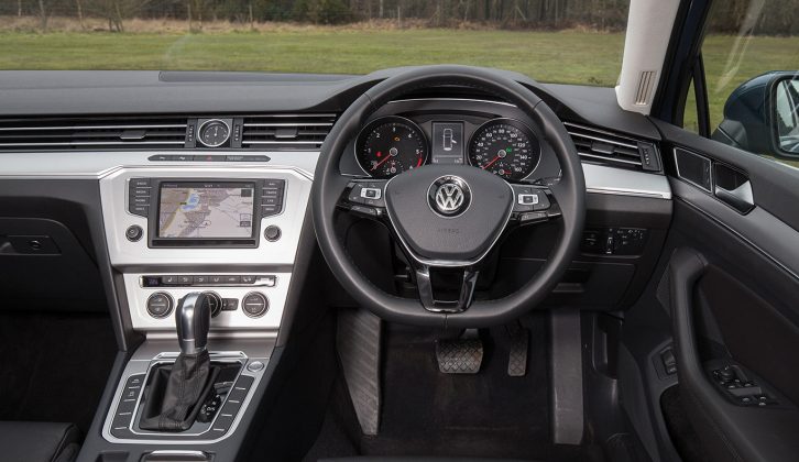 The new Volkswagen Passat's high quality cabin helps the car compete against its upmarket rivals