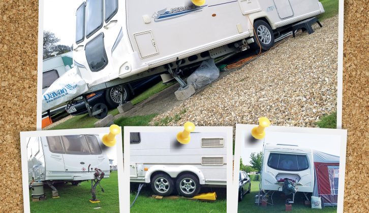 Some caravanners have mastered the art of perfect pitching in the most difficult of circumstances – for others, luck plays a major part