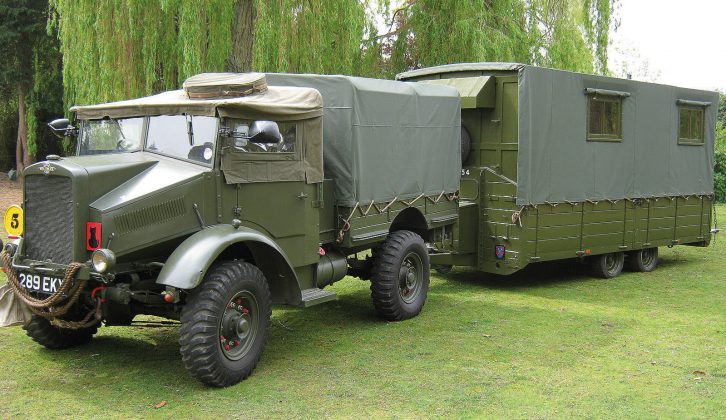 As vintage caravans go, this is an imposing – and slow moving – outfit!