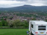 Here's a pitch with a terrific view of Ludlow and the Shropshire Hills Area of Outstanding Natural Beauty, renowned for real ales, great food and festivals