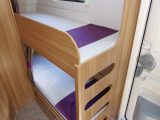 An integral ladder, separate windows and reading lights are features of the fixed bunks in the Lunar Quasar 646