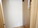 There's plenty of hanging space in this generous wardrobe in the six-berth Quasar 646