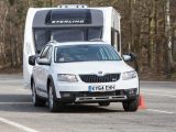 The 148bhp/251lb ft torque Scout controlled the caravan well at moderate speeds