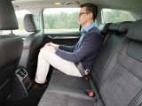 Six-footers can relax in comfort in the second row, even when seated behind people who are just as tall