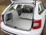 The Škoda Octavia Scout's boot is easy to extend to accommodate 1740 litres – great for your caravan holidays
