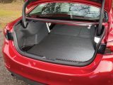 You get 201cm of load space with the seats down, although it is sloping – the Mazda 6 has a 489- to 1632-litre boot
