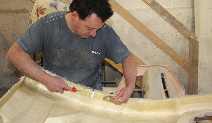 Careful preparation of the mould is followed by the creation of a panel using polyester resins and reinforcement at the Caravan Panel Shop near Preston