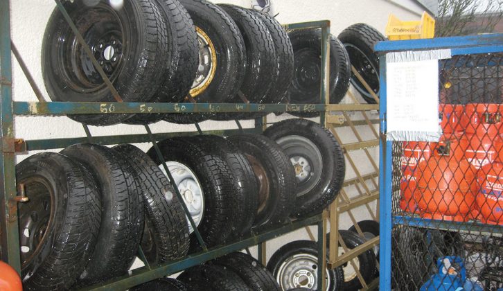 Caravan dismantlers often keep wheels and tyres and this can be a cheap source for spares – but ensure it’s exactly the right size