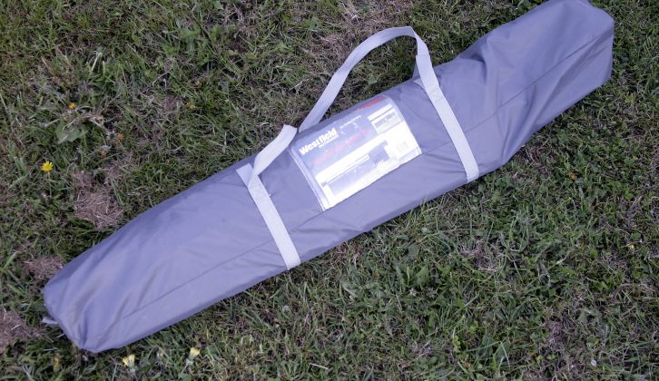 The Quest Windshield Pro pack size is 84cm x 15cm x 15cm