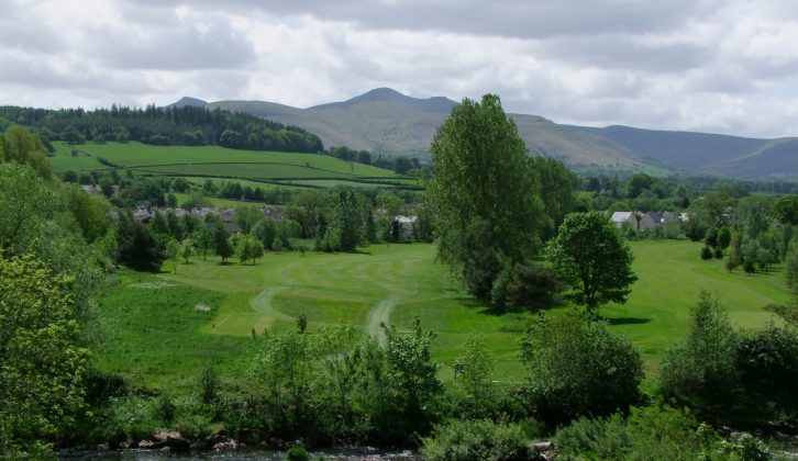 Enjoy the spectacular views overlooking the River Usk and the mountain Pen Y Fan beyond