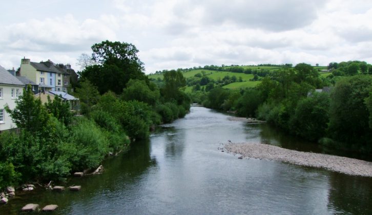 In addition to the river, the Monmouthshire and Brecon Canal also begins and ends in the centre of Brecon