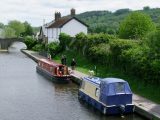 The Taff Trail follows the Monmouthshire and Brecon Canal, then the River Taff all the way to Cardiff Bay