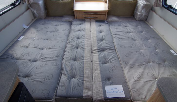 The sofas make comfy single beds or a huge double bed measuring 2.04m long and 1.50m wide (6ft 8in by 4ft 11in)