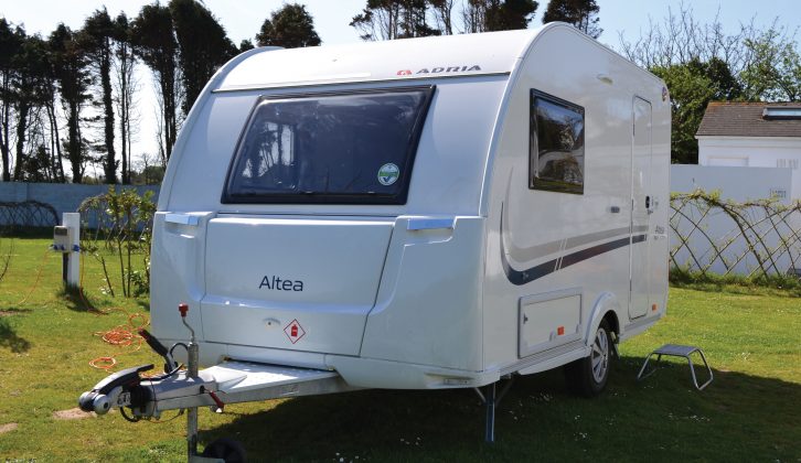 The Adria Altea 362LH Forth has polyester sidewalls, while the 4four receives aluminium