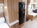 There's a large wardrobe in this caravan, which sits adjacent to the 190-litre fridge/freezer