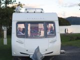 Ray and Jenny Ringe, pictured at Keswick in their  Sterling Eccles Quartz, have been caravanning for 22 years