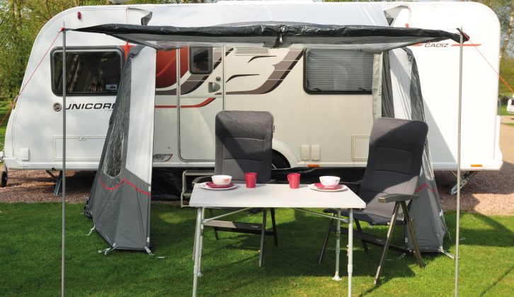We test the low-price Westfield Easy Air 350, which puts inflatable caravan awnings within reach
