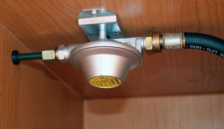 Manufacturers occasionally fitted regulators to gas locker ceilings