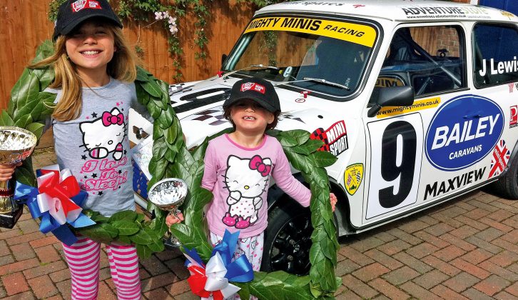 Jonathan’s younger daughters, Morgan and Atlanta-Jeane, can’t wait to get behind the wheel of a Mighty Mini