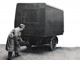Early caravans like this Eccles used single panels with varnished plywood