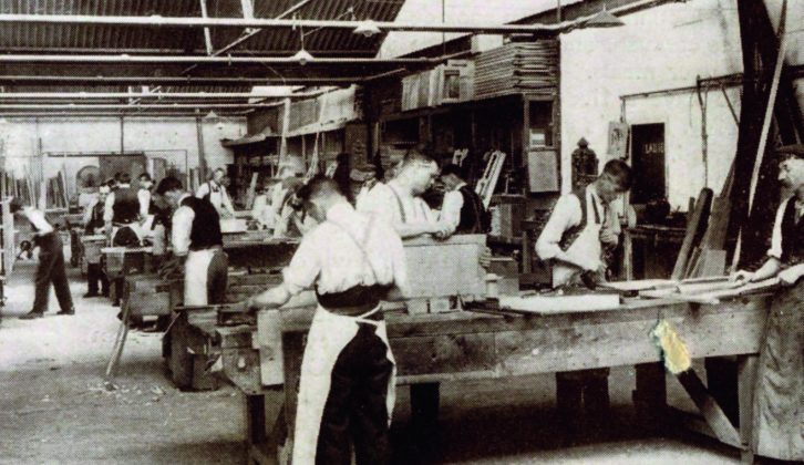 Framework construction in the 1920s required a large — and expensive — labour force
