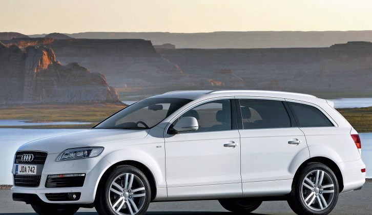 The Audi Q7 will make light work of towing even heavy, twin-axle caravans, but there's no escaping its bulk