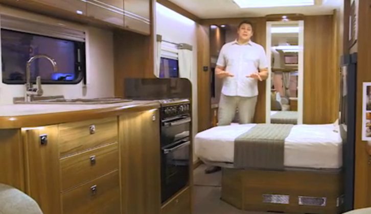 This large Buccaneer Cruiser has underfloor heating and self-levelling steadies – tune in to The Caravan Channel for more
