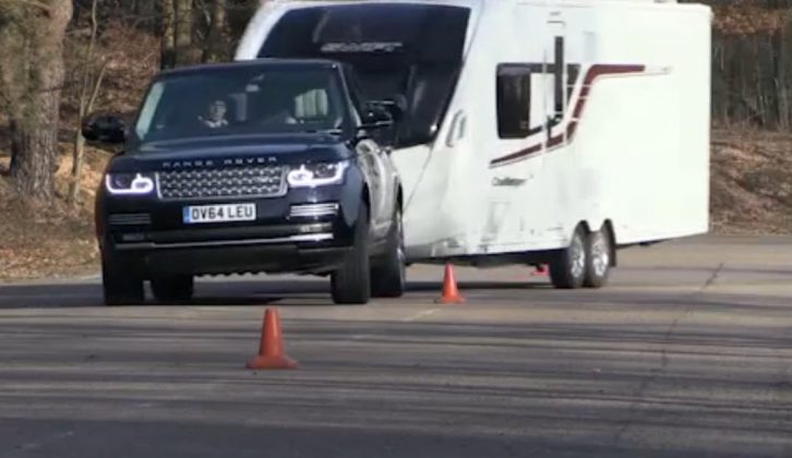 Large, luxury vans need big tow cars and this Range Rover is a very capable tow car indeed – watch our review