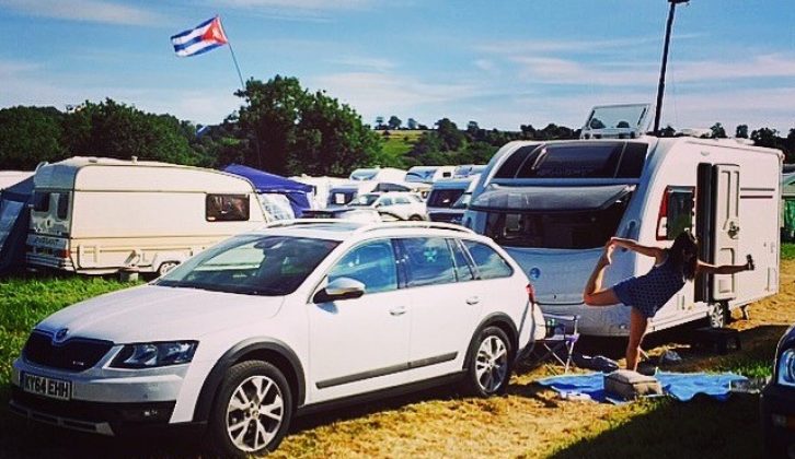 Our Swift Lifestyle 4 provided a peaceful, secure space at the Somerset festival