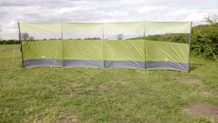 At 5.8 x 1.6m, Vango’s 5-Pole Windbreak is the second biggest windbreak in our group