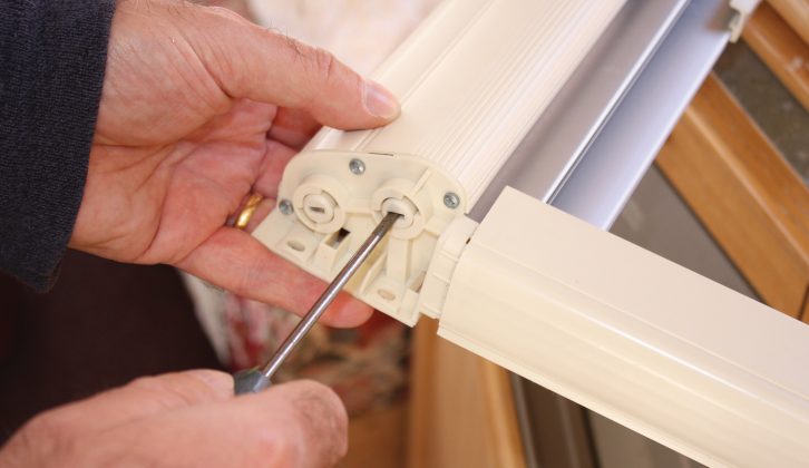 Ease the roller back into its housing and secure it by turning the slot anti-clockwise