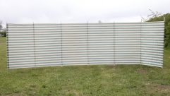 Quest’s 7-Pole Family Windbreak is a very traditional large windbreak – and Practical Caravan tested it on-site