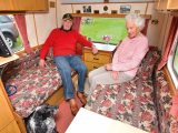 John and Tina Bradley began refurbishing Cheltenhams in the 1980s; the couple turned their bungalow and outbuildings into a Cheltenham Centre, conducting sales and repairs for the brand. They are both retired but are still active caravanners in their 1973 Fawn model; they also own a 10-year-old Vanmaster luxury tourer