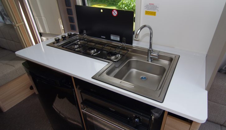 The Eden's rather neat integrated hob and sink means saucepan overspills run straight into the sink