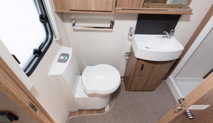 You’ll be treated to ample storage and floor space in which to dress in the full-width washroom at the rear of the Pastiche