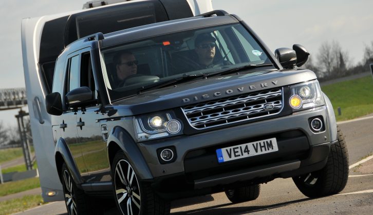 The Land Rover Discovery's strength, smoothness and stability have seen it ride high in our Tow Car Awards for many years