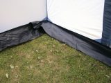 The mudflaps at the base can be pegged externally – as stormflaps – or they can be folded inwards to lap under the groundsheet